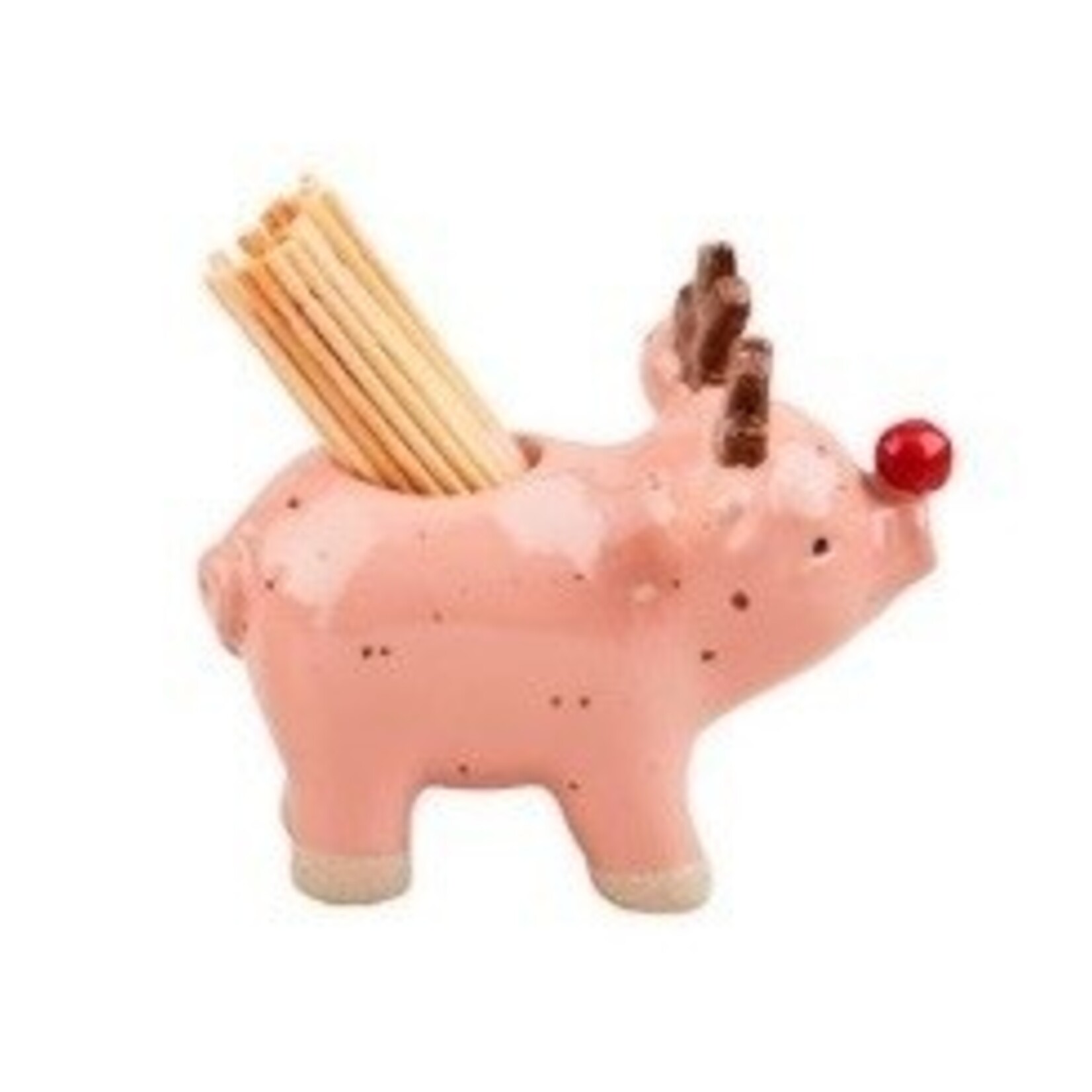 Mudpie Mudpie Farm Animal Toothpick Holder Pig