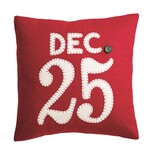 Mudpie Mudpie Felted Christmas Pillow Dec. 25