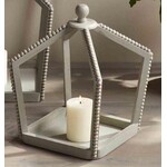 Mudpie Mudpie Grey Beaded Lantern