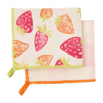Mudpie Mudpie Berry Colorful Towel Set Strawberries
