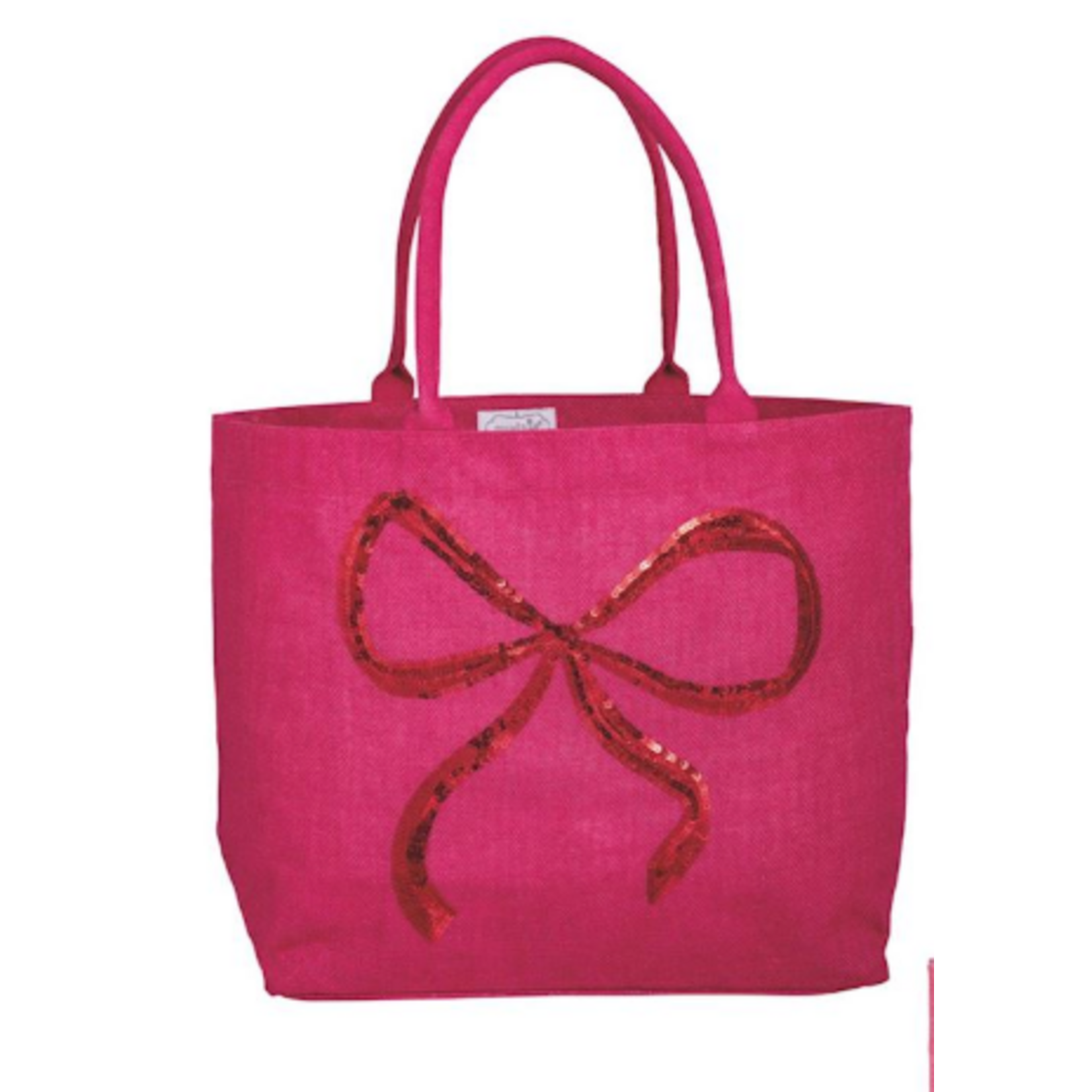Mudpie Mudpie Sparkle Tote Holiday Bow