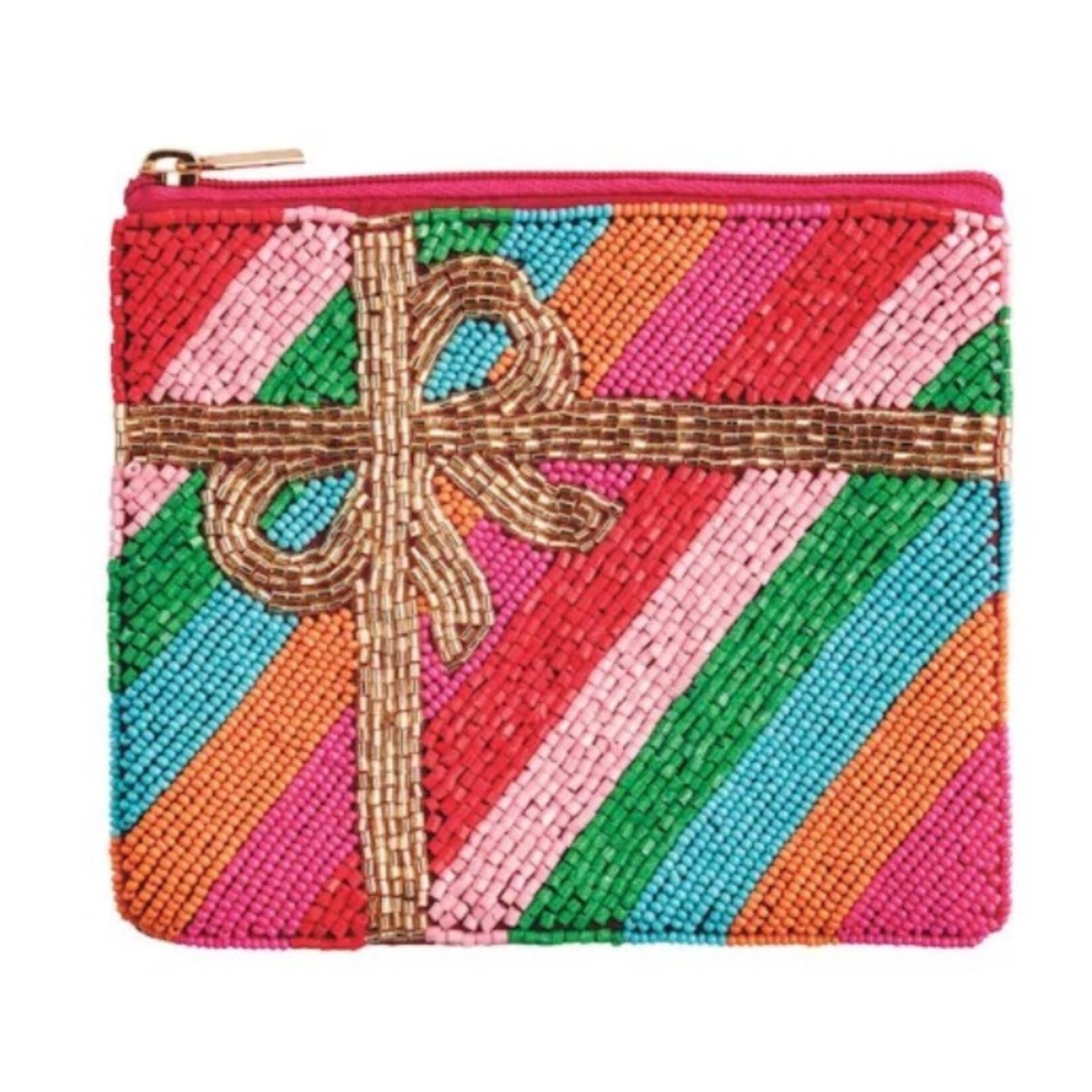 Mudpie Mudpie Holiday Beaded Case Bow