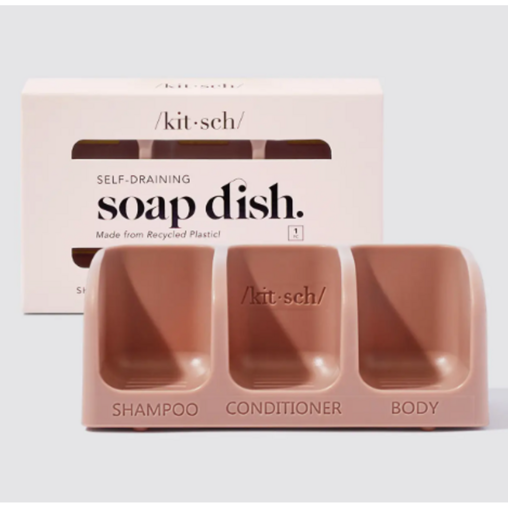 Kitsch Kitsch Self Draining Soap Dish Terracotta