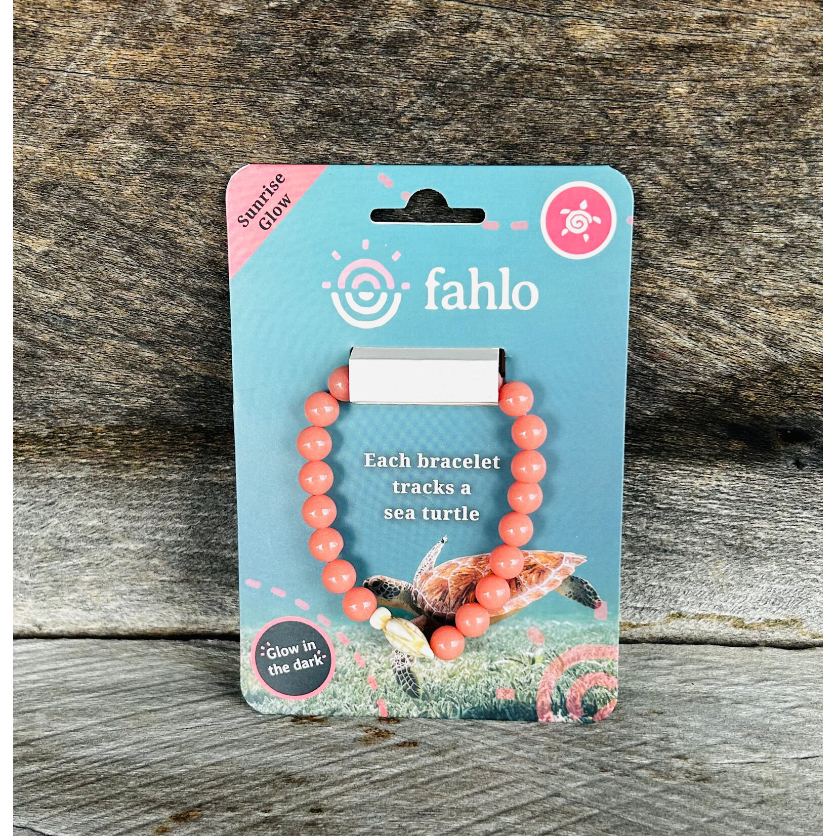 Fahlo Fahlo Journey Sea Turtle Glow-in-the-Dark Bracelet Sunrise Glow