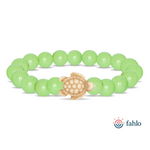 Fahlo Fahlo Journey Sea Turtle Glow-in-the-Dark Bracelet Sage Glow