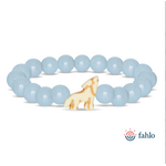 Fahlo Fahlo Scout Wolf Glow-in-the-Dark Bracelet Aqua Glow