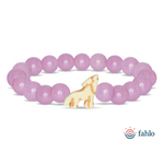 Fahlo Fahlo Scout Wolf Glow-in-the-Dark Bracelet Lilac Glow