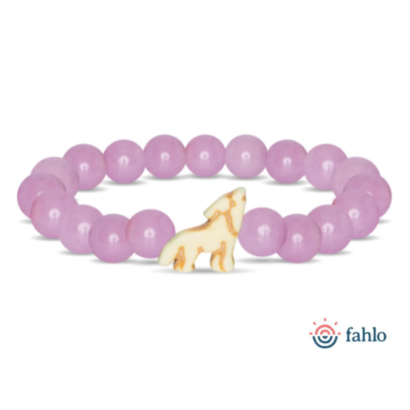 Fahlo Fahlo Scout Wolf Glow-in-the-Dark Bracelet Lilac Glow