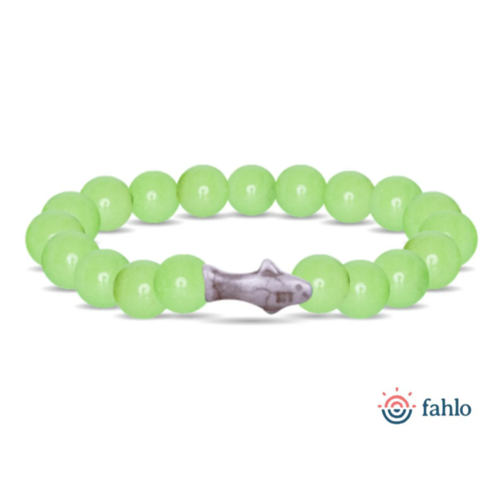 Fahlo Fahlo Voyage Shark Glow-in-the-Dark Bracelet Sage Glow