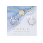 Howards Howard's Narelle Waterproof Beaded Hoop Earrings Silver