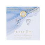 Howards Howard's Narelle Waterproof Heart Outline Stud Earrings Silver