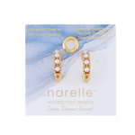 Howards Howard's Narelle Waterproof Pearl C-Hoop Earrings Gold