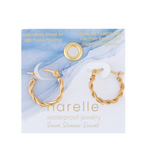 Howards Howard's Narelle Waterproof Twisted Hoop Earrings Gold