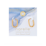 Howards Howard's Narelle Waterproof Oval Huggie Hoop Earrings Gold