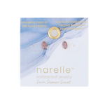 Howards Howard's Narelle Waterproof Oval Gem Stud Earrings Gold Amethyst