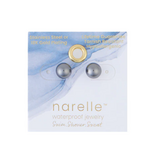 Howards Howard's Narelle Waterproof Pearl Stud Earrings Jet Black