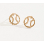 Howards Howard's Baseball Stud Buds Earrings Gold