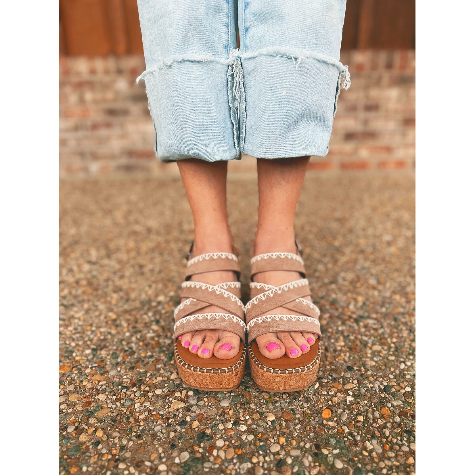 Very G Very G Bethany Wedge Taupe