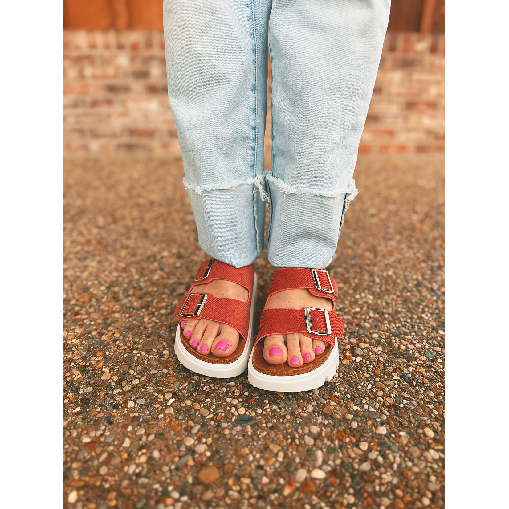 Very G Very G Jazmin Platform Sandal Rust