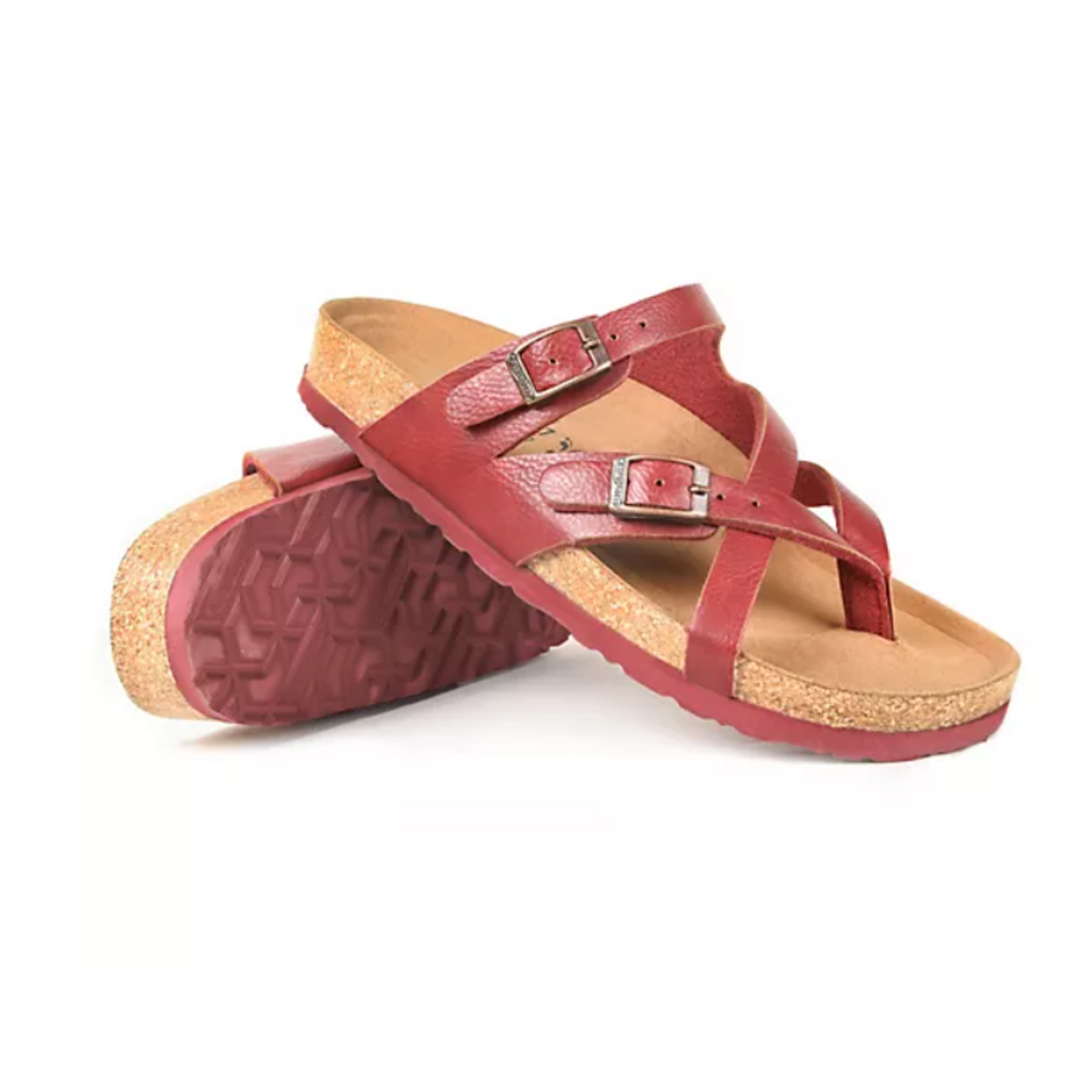 Aerothotic Aerothotic Celestis Strappy Sandal Wine Red 1105