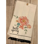 C&F Enterprises Hello Spring Cotton Tea Towel