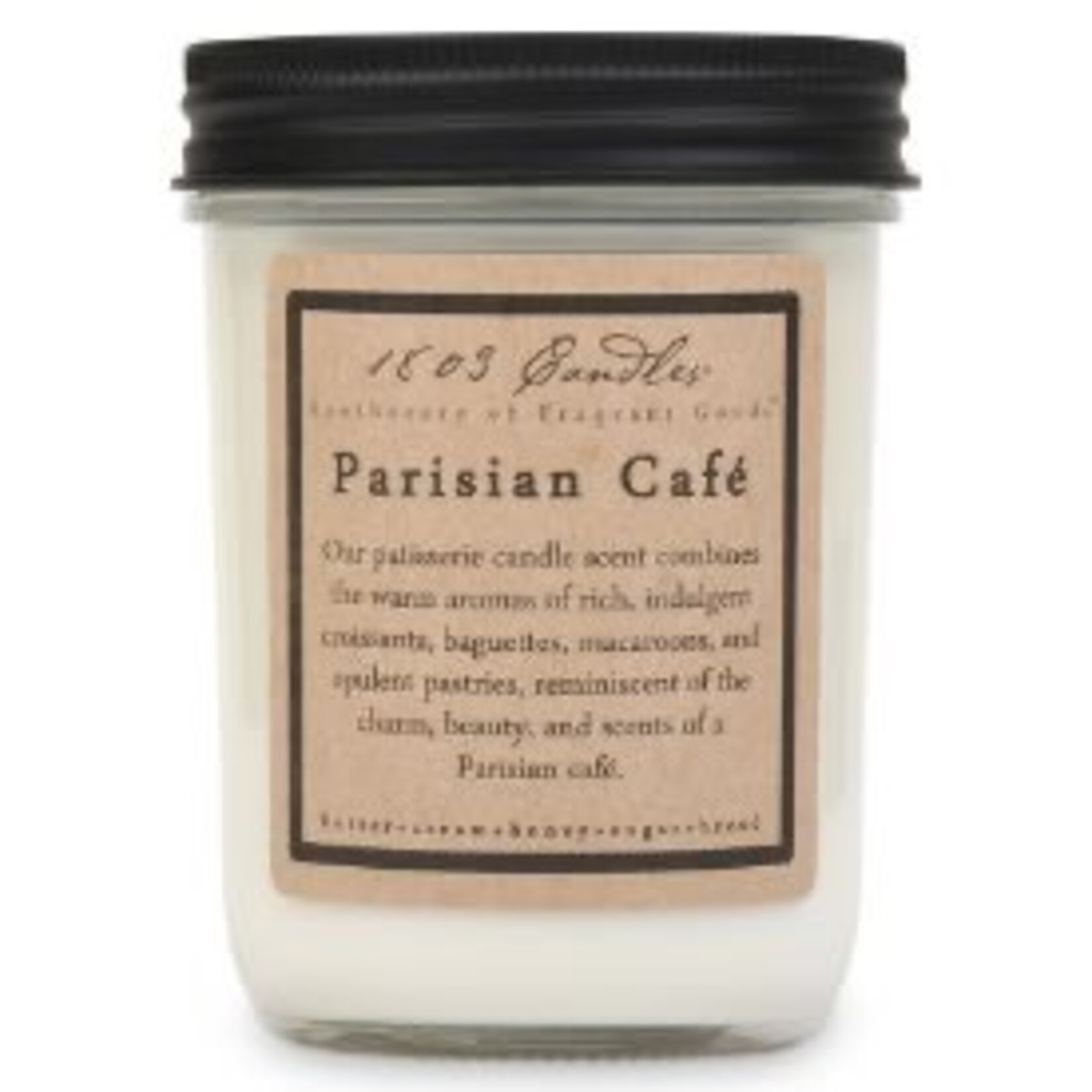 1803 1803 Parisian Cafe’ Soy Jar Candle