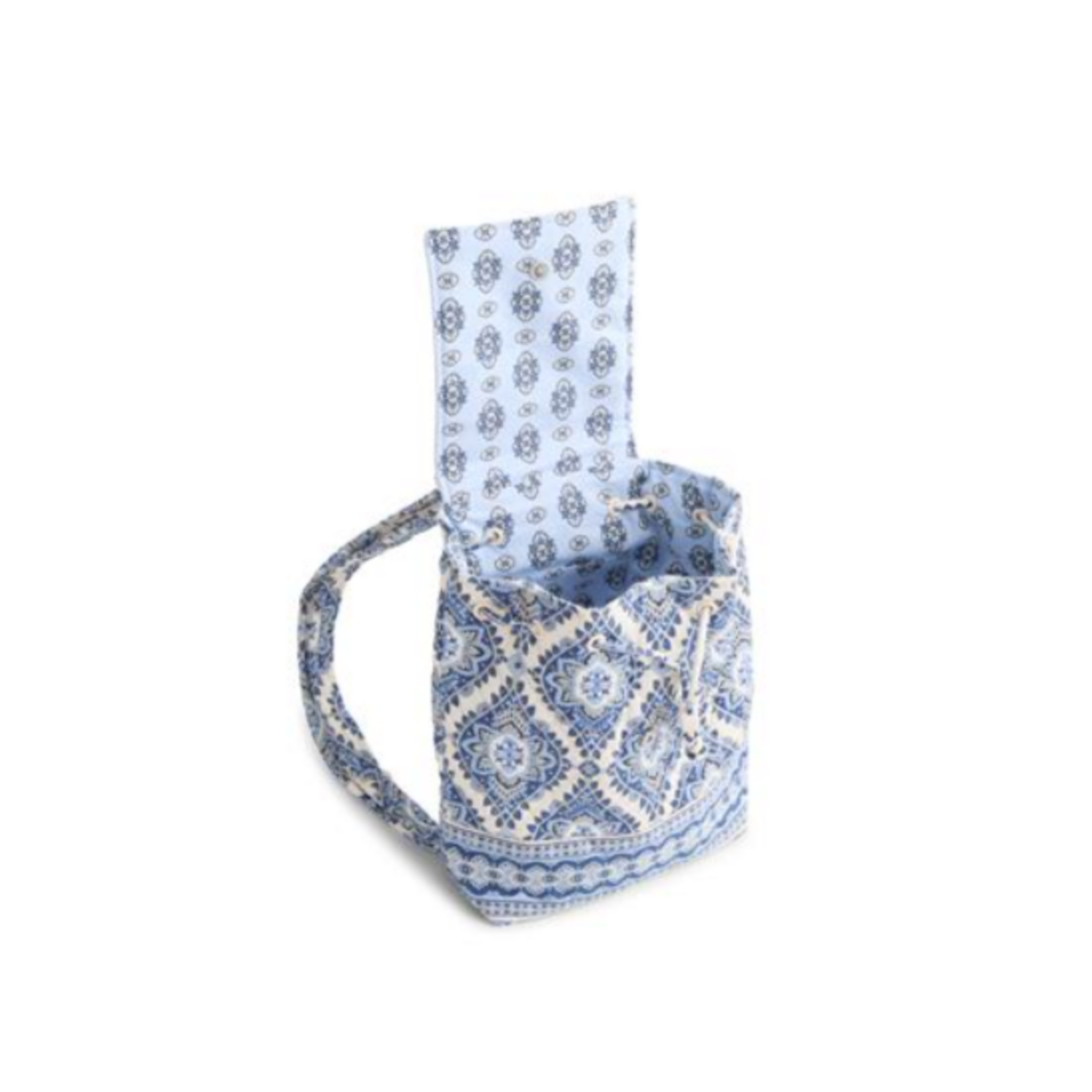 Vera Bradley Vera Bradley Original Drawstring Backpack Cambridge Blues