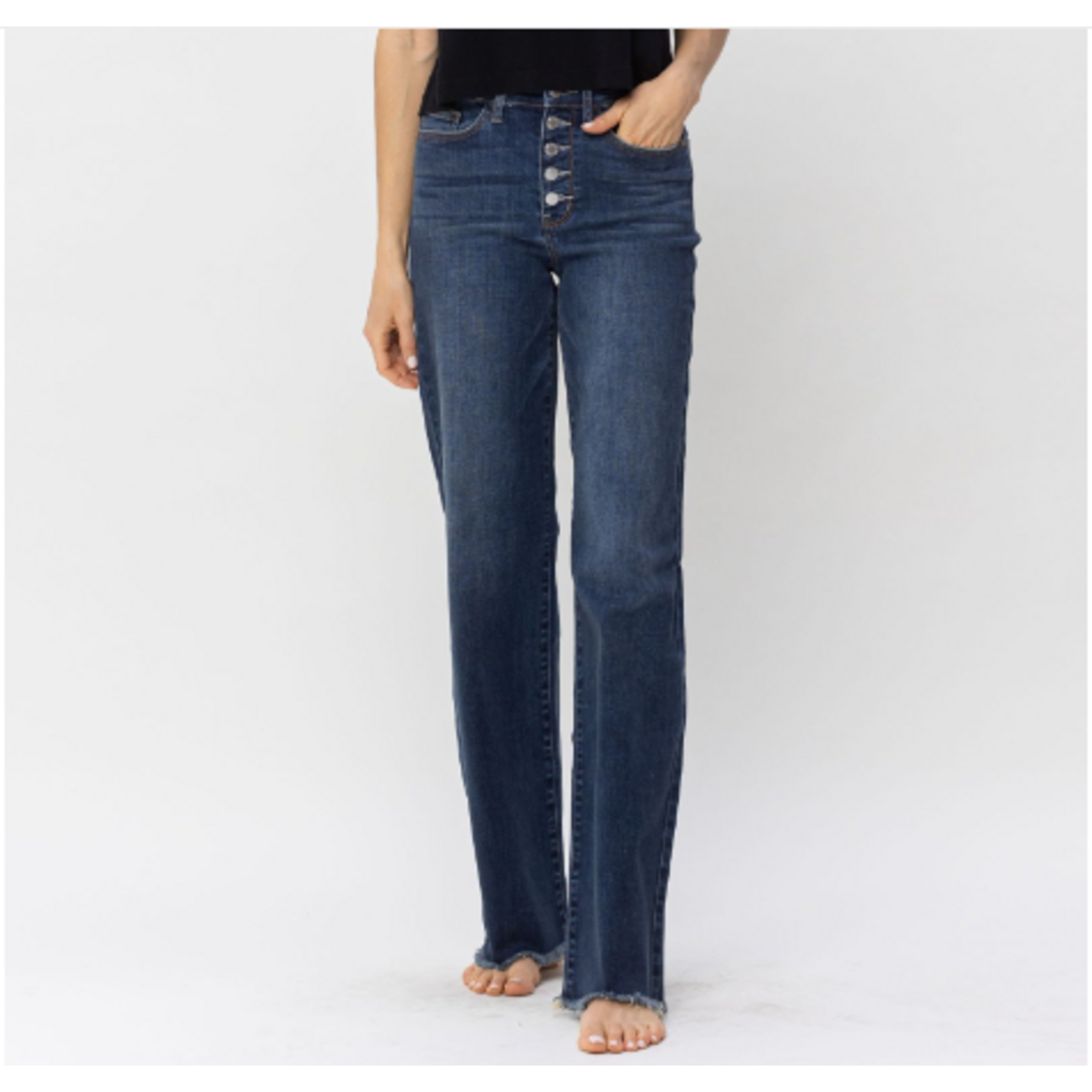 Judy Blue Judy Blue High Waist Button Fly Wide