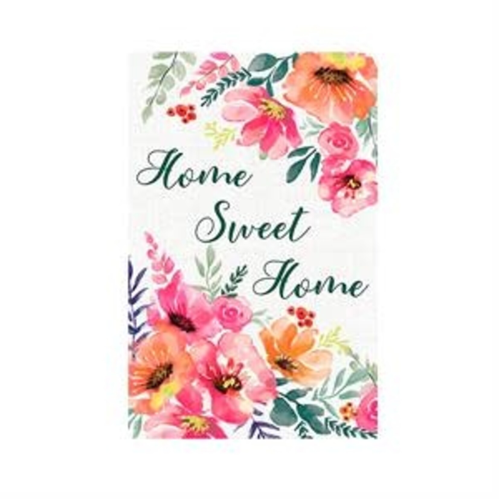 Evergreen Pastels of Nature Burlap Garden Flag (Home Sweet Home)