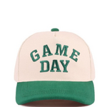 Zenana Zenana Game Day Two Tone Canvas Cotton Cap Green