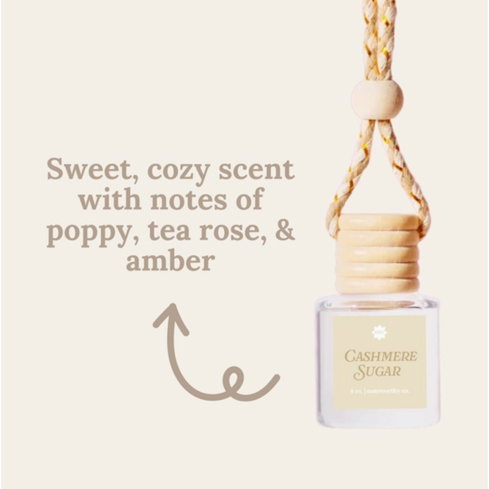 Noteworthy Co. Noteworthy Co. Car Diffuser Cashmere Sugar