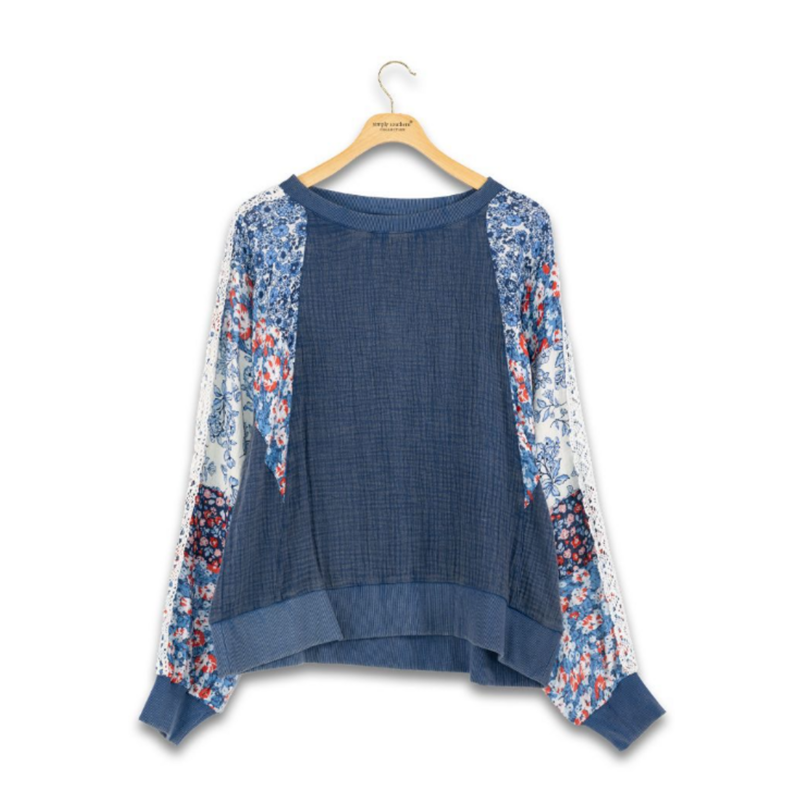 Simply Southern Simply Southern Floral Americana Pullover