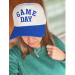 Zenana Zenana Game Day Two Tone Canvas Cotton Cap Blue