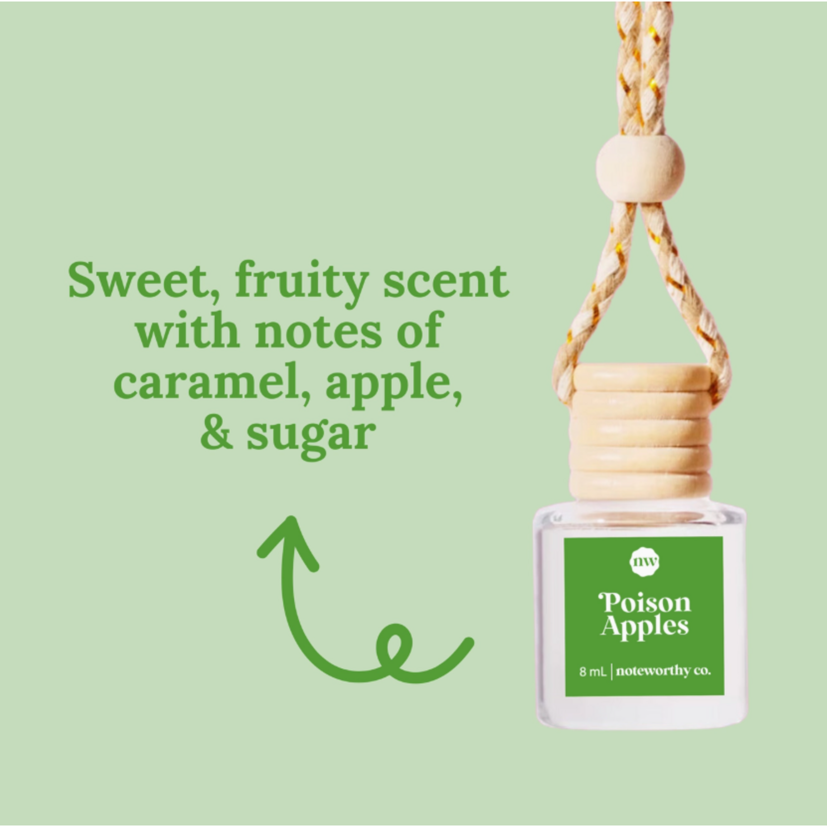 Noteworthy Co. Noteworthy Co. Car Diffuser Posin Apple