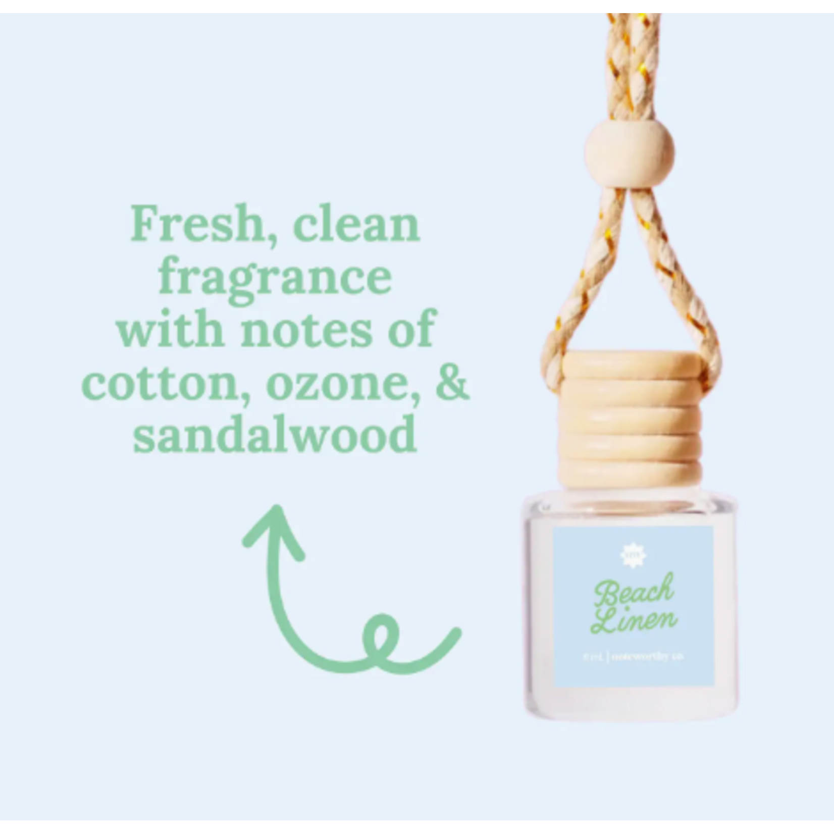 Noteworthy Co. Noteworthy Co. Car Diffuser Beach Linen