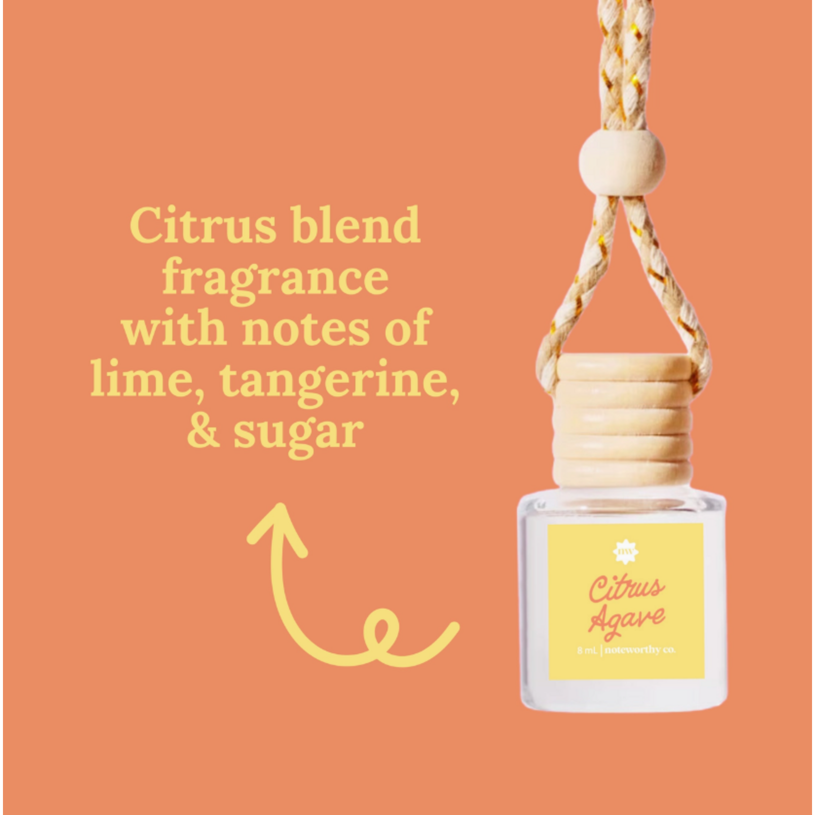 Noteworthy Co. Noteworthy Co. Car Diffuser Citrus Agave