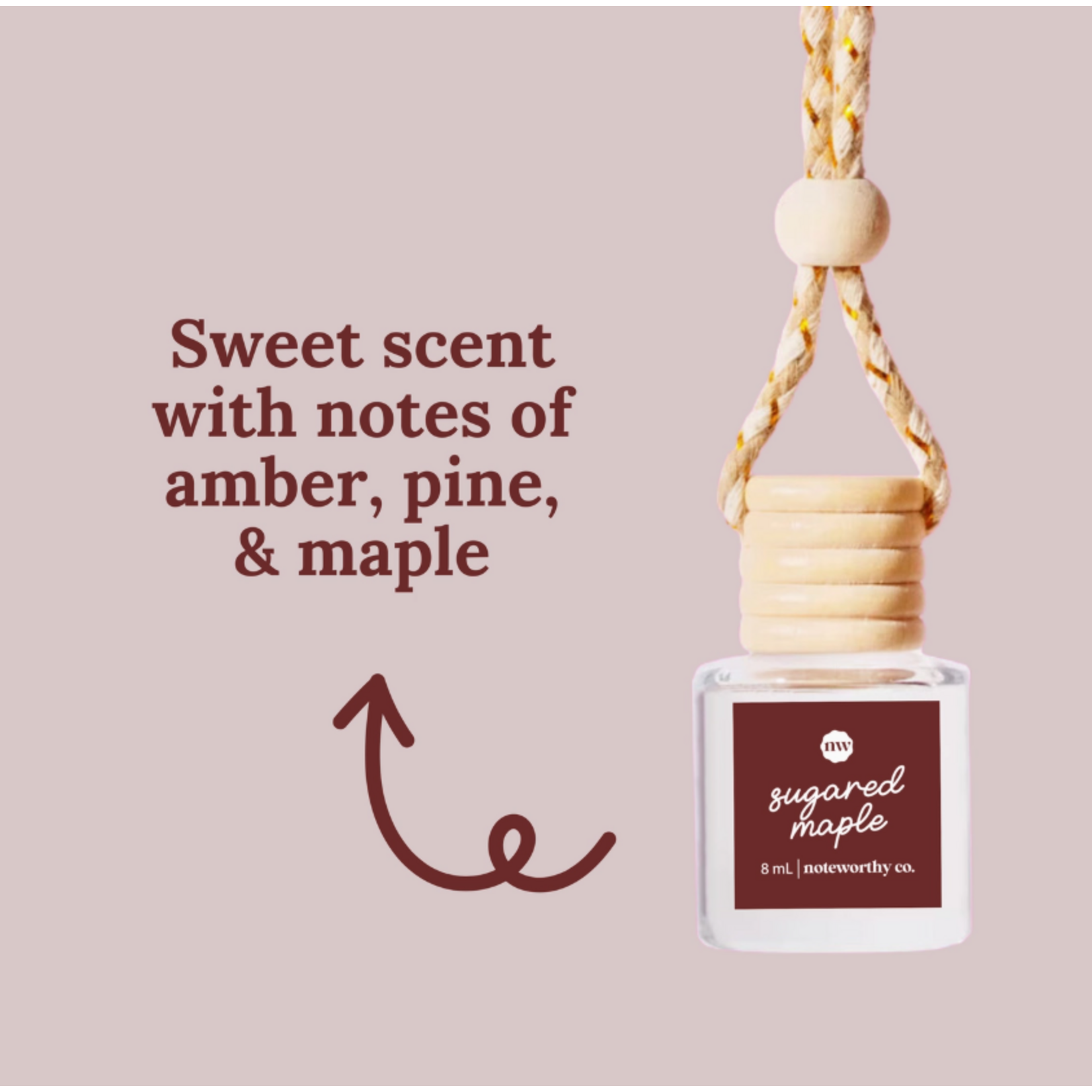 Noteworthy Co. Noteworthy Co. Car Diffuser Sugared Maple