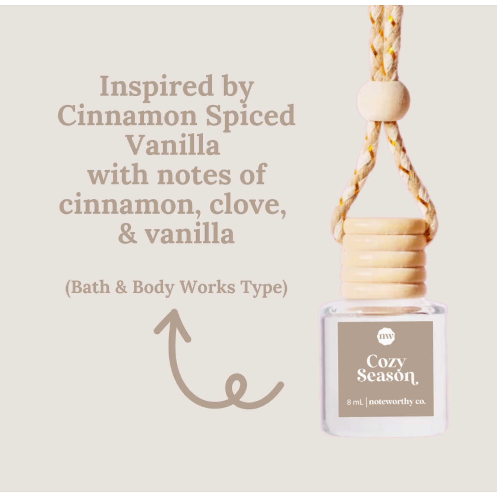 Noteworthy Co. Noteworthy Co. Car Diffuser Cozy Season