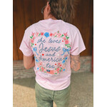 Simply Southern Simply Southern Short Sleeve Tee Jesus Peony