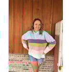 Simply Southern Simply Southern Washed Striped Hoodie Multi