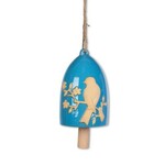 Gerson Ceramic Bird Chime Blue