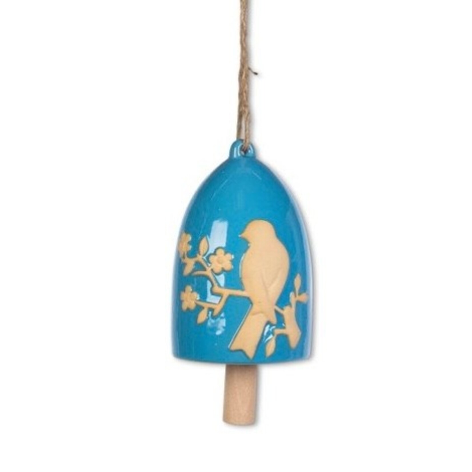 Gerson Ceramic Bird Chime Blue