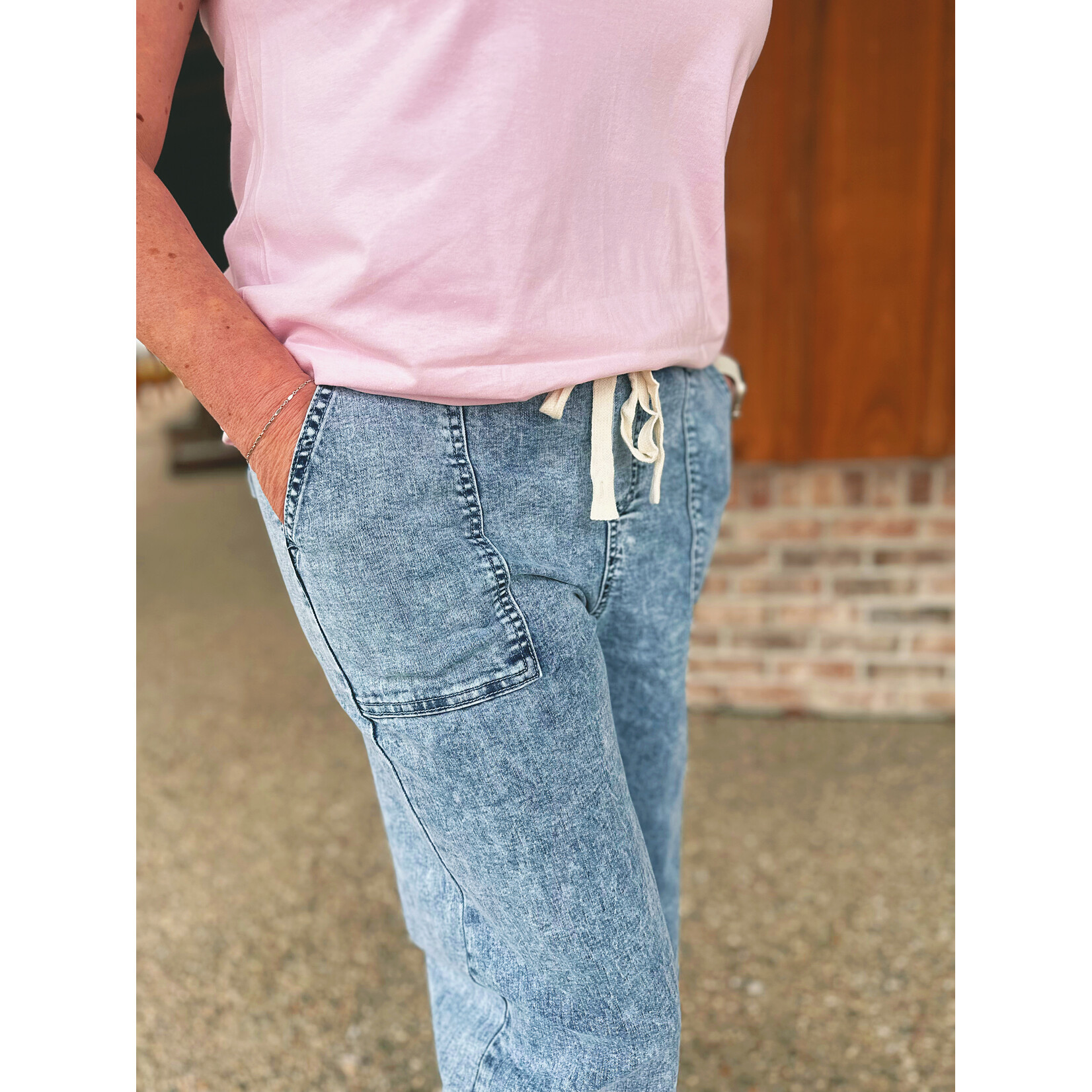 Simply Southern Simply Southern Denim Utility Pant