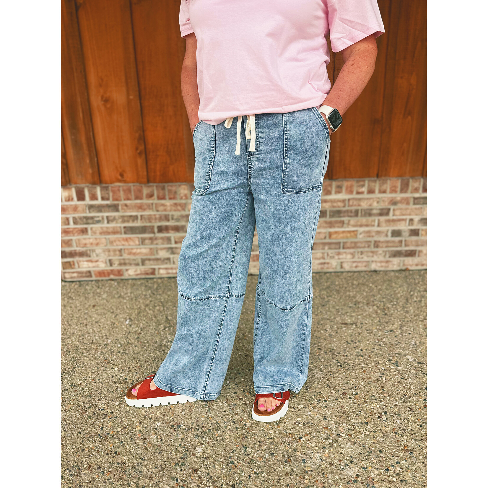 Simply Southern Simply Southern Denim Utility Pant