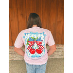 Simply Southern Simply Southern Short Sleeve Tee USA Cherry Peony