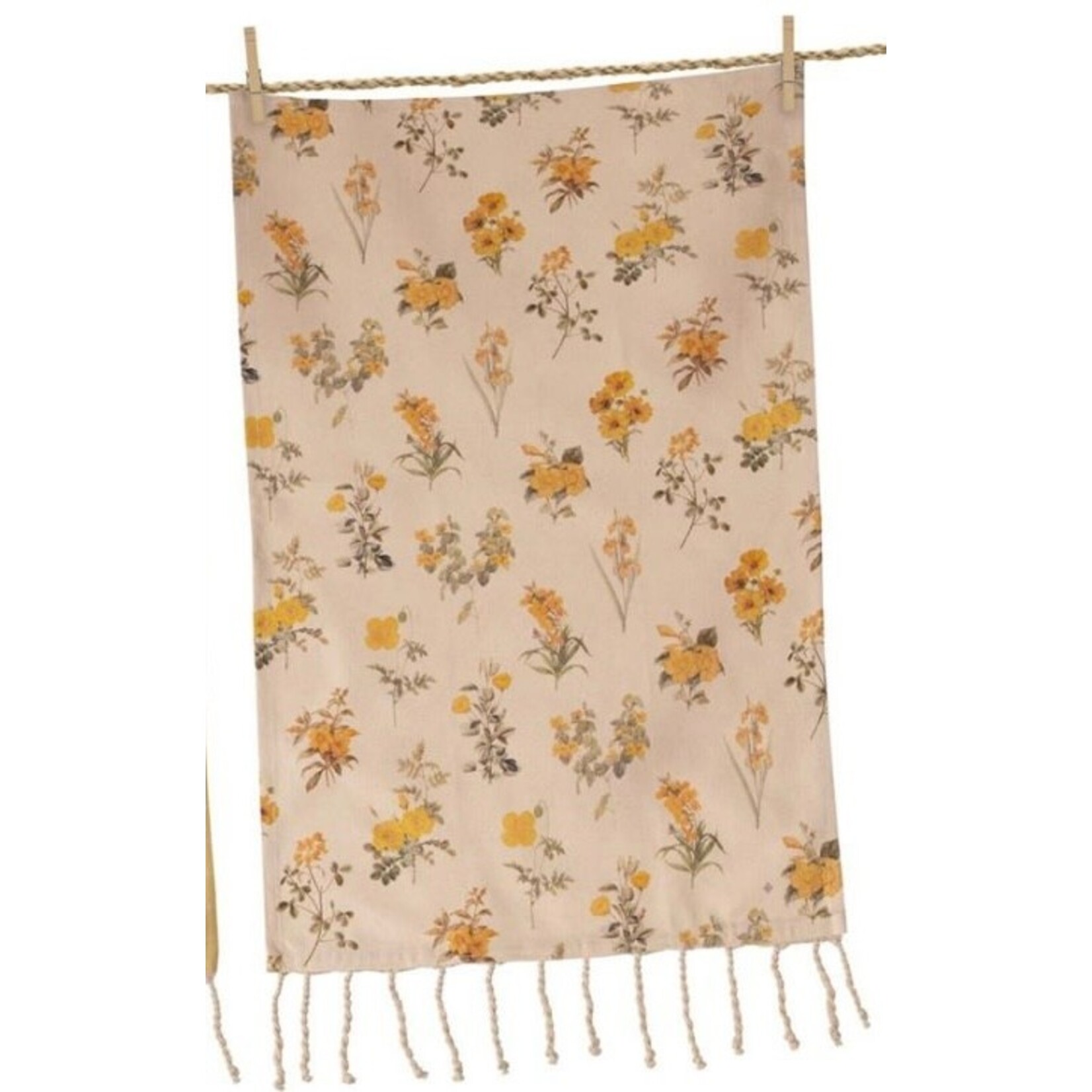 Audrey’s Vintage Yellow Flower Towel