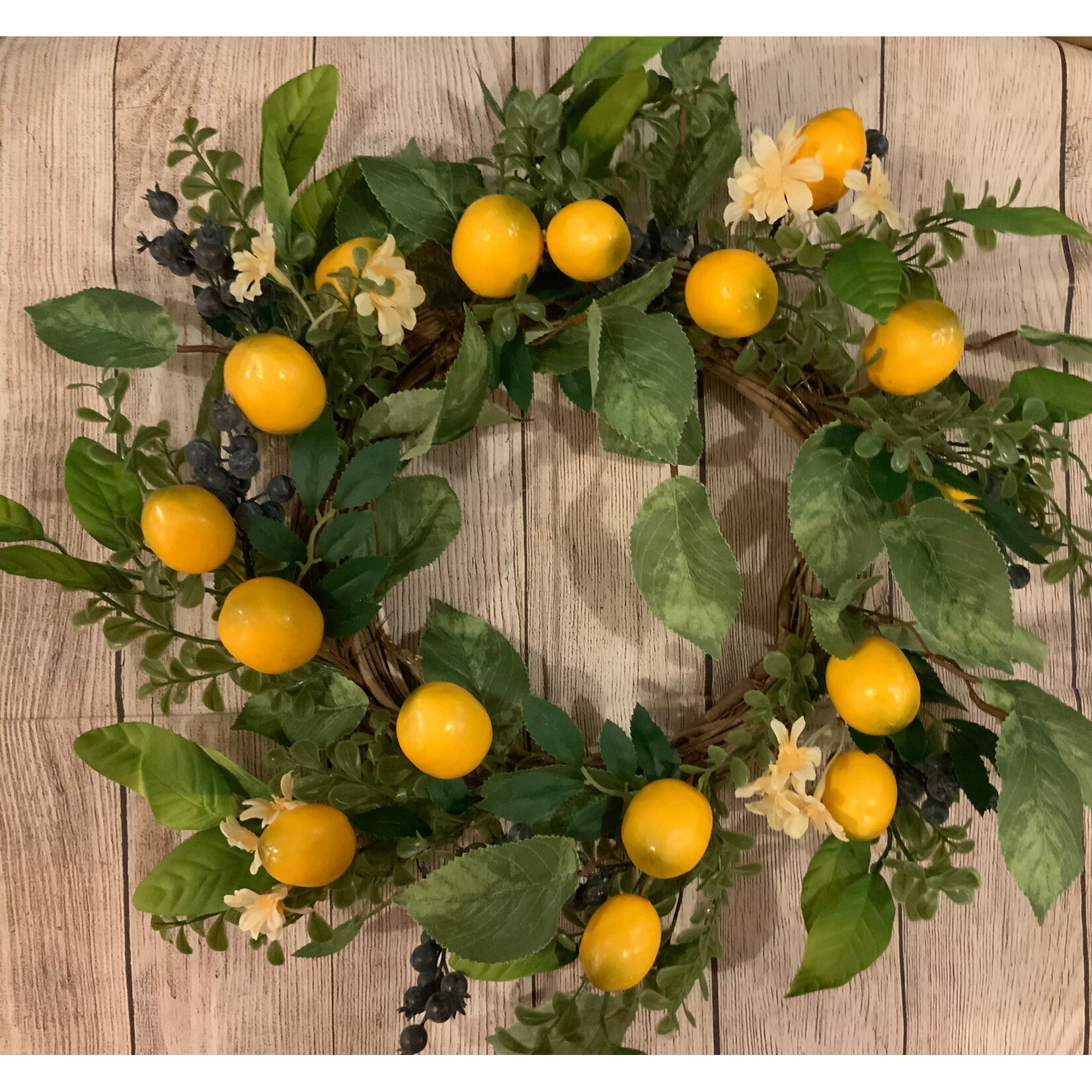 Gerson Lemon & Floral Wreath