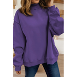66 Disco 66 Disco Oversize Mock Neck Sweatshirt Purple