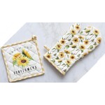 Audrey’s Fresh Cut Sunflowers Pot Holder & Oven Mitt Set