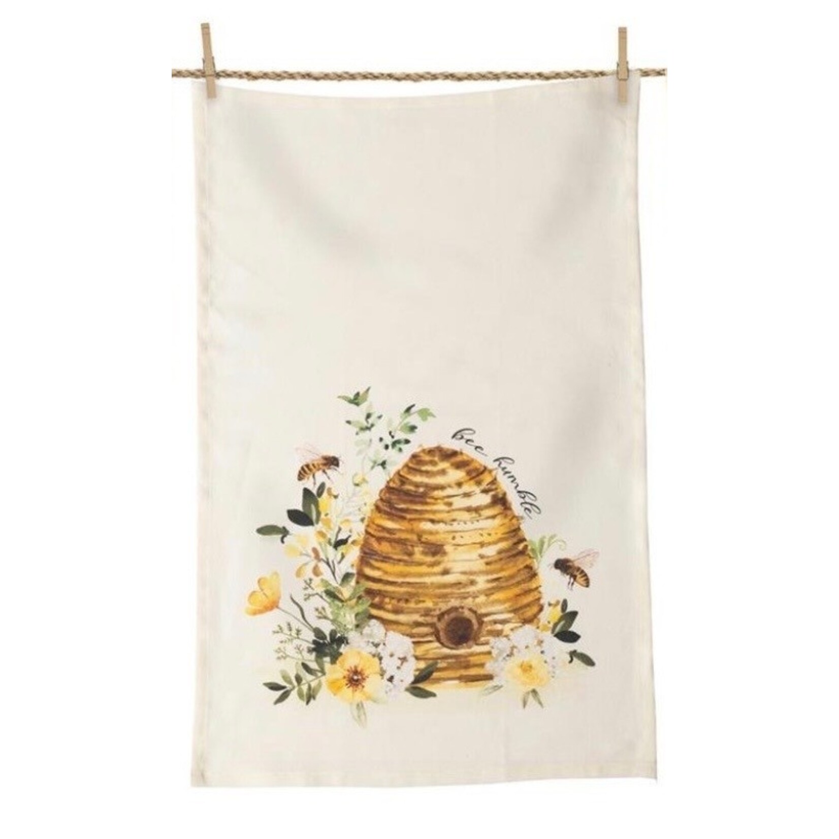 Audrey’s Bee Humble Tea Towel Beehive